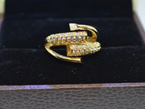 Golden Snail Ring