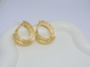 Irregular texture earring