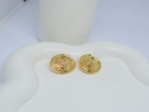 Spiral statement earings